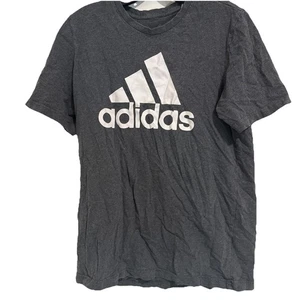 Adidas T-Shirt Herren Grau Kurzarm Größe M P11 - Bild 1 von 4
