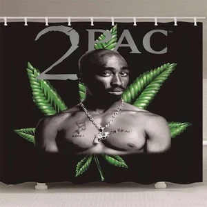 2 PAC Handsome Man 3D Shower Curtain Waterproof Fabric Bathroom Decoration - Picture 1 of 2