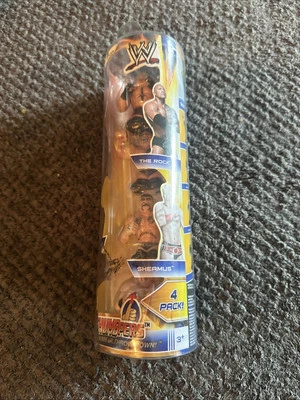 Pulgares Wicked Cool 2014 WWE (paquete de 4) The Rock Brock Lesner Cm Punk Sheamus Foto 1 de 4