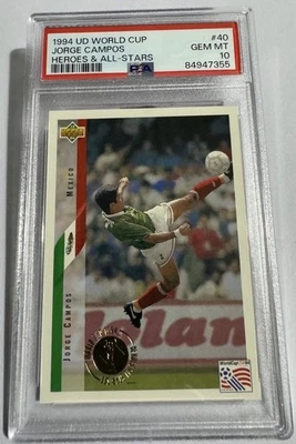 Jorge Campos World Cup Heroes & All-Stars 1994 PSA 10 Foto 1 de 2
