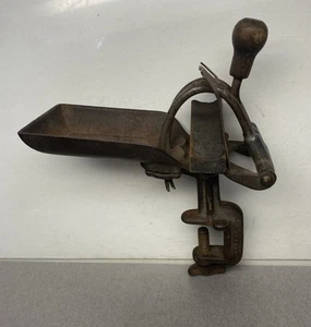 Antique Cast Iron GOODELL CO, Antrim, NH Double Cherry / Olive Pitter Made USA - Picture 1 of 11