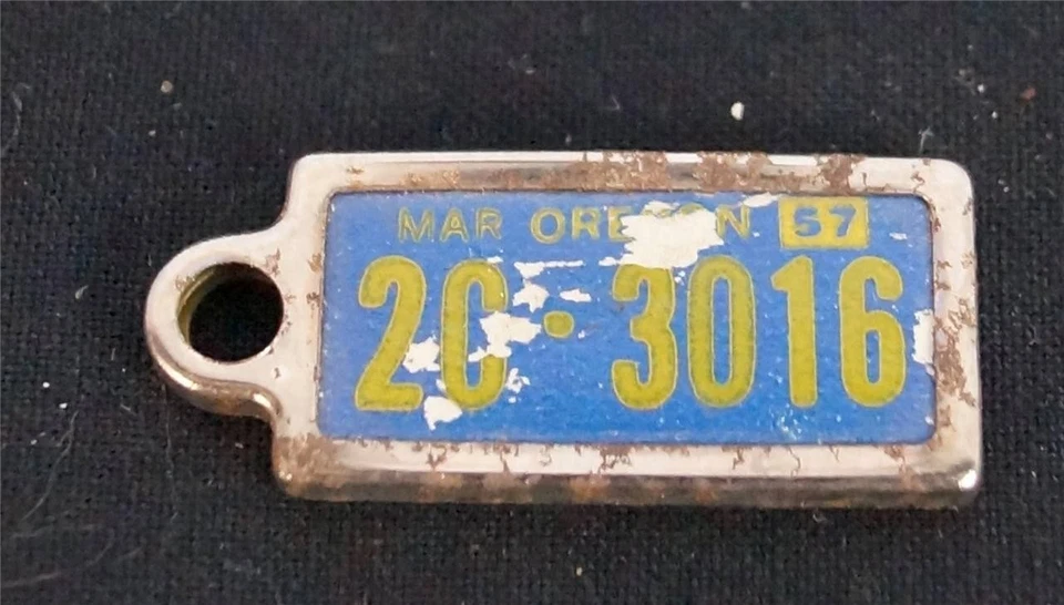 Oregon Disabled American Vets Veterans License Tag 1957 - Image 1 of 1
