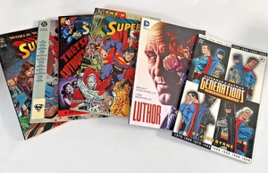 DC Comics Superman Batman TPB Graphic Novels Lot 6 Death Return World Luthor - Picture 1 of 20
