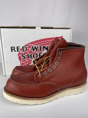 Botas Red Wing Heritage Puntera Moc 8875 9 D Clásicas Rojo Oro Russet Etiqueta de Perro Limitada Foto 1 de 4