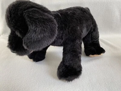 Build A Bear Plush Black Labrador Dog Puppy Magnetic Mouth 15" Stuffed Animal - Image 1 of 4