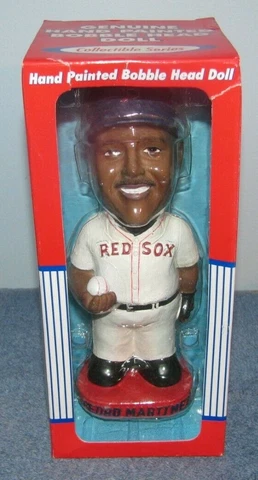 Boston Red Sox Collector Series PEDRO MARTINEZ Bobblehead Hand Painted NIB Cover