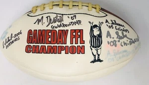 Gameday FFL Champion Football Autographs - Picture 1 of 5