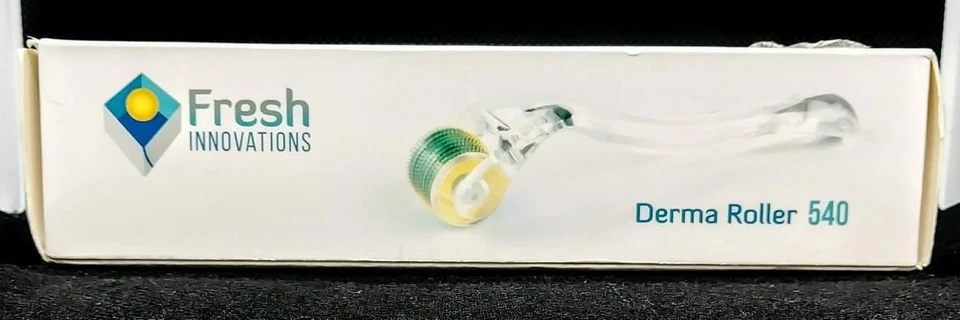 Derma Roller Kit 0.25 mm 540 Titanium Microneedle Healthy Glow Fresh Innovations - Image 1 of 4