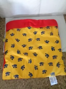 Build-A-Bear - Red / Yellow - Dog / Animal Print Blanket - Picture 1 of 2