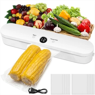 Vacuum Sealer Machine for Food Storage with 10 Bags, 4 Modes for Dry & Wet Food - Image 1 of 4