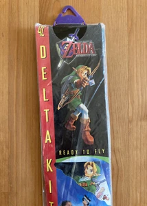 Vintage 1999 The Legend of Zelda Ocarina of Time Kite Spectra Star Nintendo raro anni 90 - Foto 1 di 7