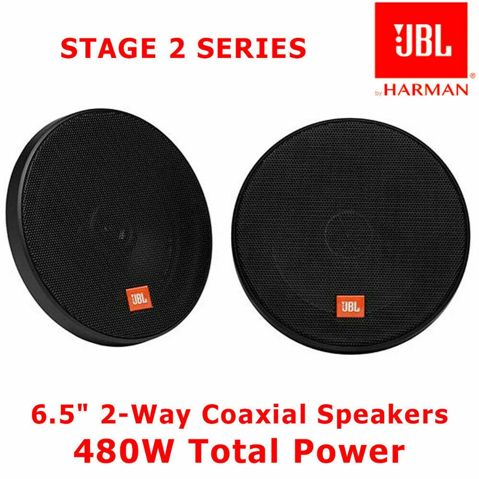 VW Polo 2001-2009 JBL 6.5" 17cm 2-Way Coaxial Speakers 480W Door Speakers - Image 1 of 1