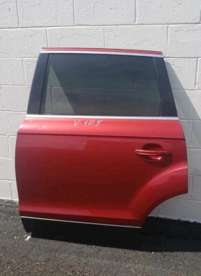 07-14 Audi Q7 Left Rear Side Door Assembly Side View Mirror Red  - Image 1 of 4