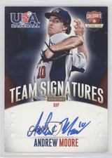 2014 USA Baseball Box Set Collegiate National Team Signatures Andrew Moore Auto