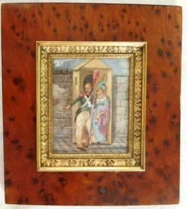 Miniatur - Gardejäger und elegant - Voelliom - 19. Jahrhundert - Bild 1 von 5