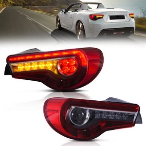 2PCS VLAND LED Red Tail Lights For Toyota 86/Subaru BRZ/Scion FRS 2012-2019 2020 - Picture 1 of 9
