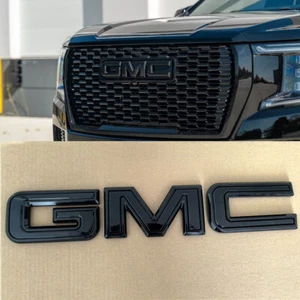 OEM Grille GMC Emblem Badge for 2019-2025 Sierra Yukon ,23-25 Canyon Gloss Black - Picture 1 of 10