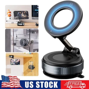 360° Adjustable Magnetic Vacuum Suction Cup Car Phone Holder Mount for MagSafe - Picture 1 of 16