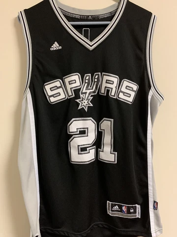 Tim Duncan SWINGMAN Jersey #21 Adidas San Antonio Spurs Size M Length + 2 Cover