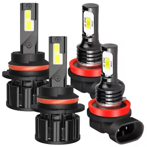 For 2005-2019 Nissan Frontier 4x High&Low Beam LED Headlight Fog Light Bulbs F15 - Picture 1 of 18