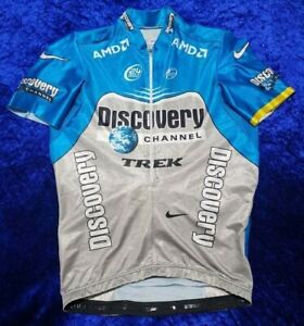 MENS SIZE M 2006 TREK DISCOVERY CHANNEL PRO TEAM ISSUE AERO CUT CYCLING JERSEY 