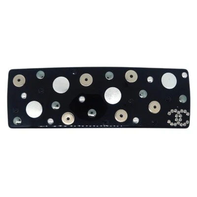 Chanel Barrette Hair Accessories Black 10P 194139 - Image 1 of 4