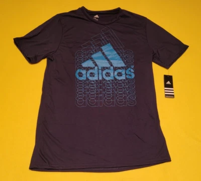 Camiseta Adidas Masculina Go To Performance Tamanho Grande Azul Nova Com Etiqueta Frete Grátis - Imagem 1 de 2