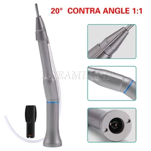 Pieza de mano dental 1:1 Contra Ángulo 20 Grados Cabeza Recta Quirúrgica - Imagen 1 de 12