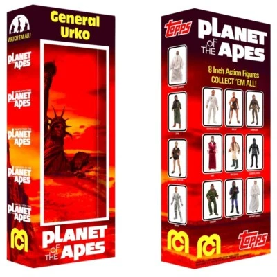 "Figura de acción Mego Planet of the Apes General Urko caja personalizada para POTA 8""" Foto 1 de 2