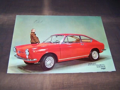 ¡EXCELENTE Magnífico folleto Seat 850 Coupe de 1968 Fiat!!! Foto 1 de 3
