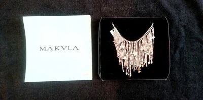 Collana girocollo a cascata con swarovski - Nuova - made in Italy MAKULA  - Immagine 1 di 4