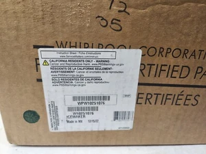 WPW10251076 Whirlpool OEM Ice Maker Assembly - White W10251076 - Picture 1 of 7