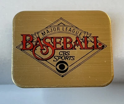 Vintage Major League Baseball CBS Sports Pin - MLB Promo Flair - Image 1 of 4