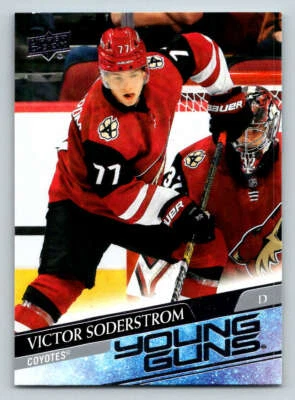 2020-21 Upper Deck #221 Victor Soderstrom Young Guns RC (ref 184459) - Image 1 of 2