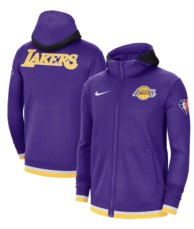 Nike Los Angeles Lakers Team Issued Warm Up Jackets DA7934-504 3-Sz L