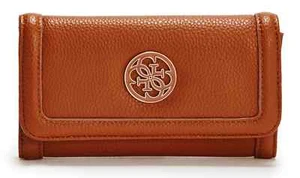 Guess Enamel Quattro G Slim Clutch Damen Geldbörse Braun NEU! KOSTENLOSER VERSAND  - Bild 1 von 3