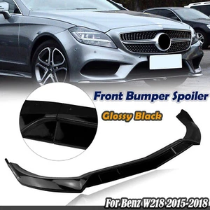 Kit de labios divisor delantero de automóvil para Benz W218 clase CLS400 CLS500 2015-2018 negro - Imagen 1 de 9