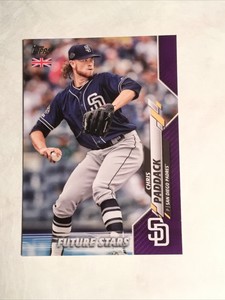 2020 Topps UK Edition Purple #2 Chris Paddack San Diego Padres 47/50
