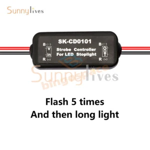 12V-24V Flash Strobe Controller Flasher Module For Car LED Brake Stop Light Lamp - Picture 1 of 19