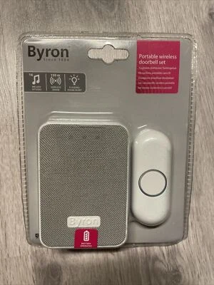Byron Funk Türklingel Gong Schelle 16 Melodien Licht LED 150m wireless Doorbell - Bild 1 von 4