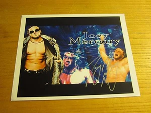 Foto autografiada de Joey Mercury Wrestler firmada 8,5X11 WWE ROH Wrestling - Imagen 1 de 2