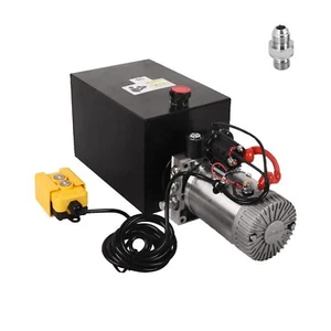 Hydraulic Power Unit 13 Quart Single Acting Metal Reservoir Dump Trailer Pump - Picture 1 of 6