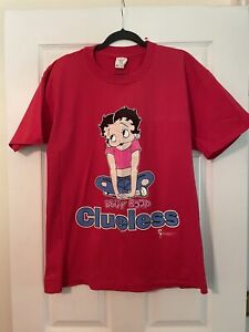 Vintage Betty Boop T Shirt XL Red Y2K Single Stitch Clueless USA