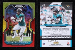 2020 Panini Prizm Red and Yellow Prizm /49 Leonard Fournette #93