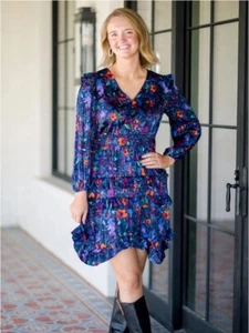 The Pioneer Woman Tiered Ruffle Dress with Long Sleeves Women's Sz. 1X NWOT - Picture 1 of 9