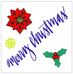 Sizzix Framelits Merry Christmas #2 #662931 Retail $7.99 3pk/stamps by Jen Long - Picture 1 of 4