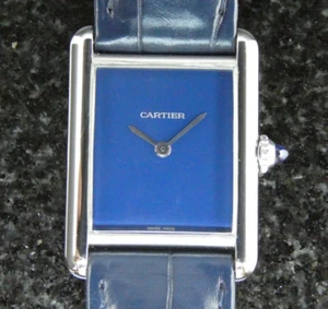 Cartier Tank Must Blue Dial Quartz 25.5mm WSTA0055 4323 RRP £3,500 - Picture 1 of 13