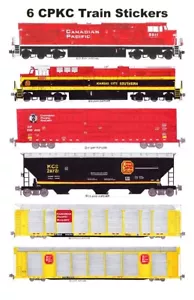 6 adesivi singoli Andy Fletcher Canadian Pacific Kansas City Southern CPKC - Foto 1 di 1