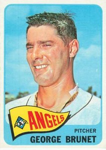  GEORGE BRUNET 1965 TOPPS BASEBALL #242