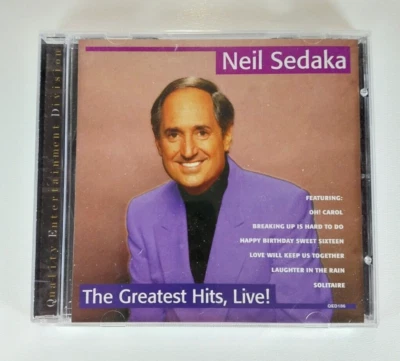 Neil Sedaka - The Greatest Hits Live Audio Music CD Foto 1 de 4